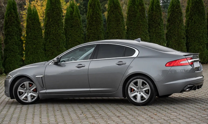 Jaguar XF cena 56900 przebieg: 177123, rok produkcji 2013 z Żmigród małe 436